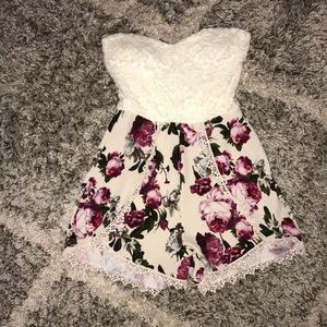 Papaya Floral Romper